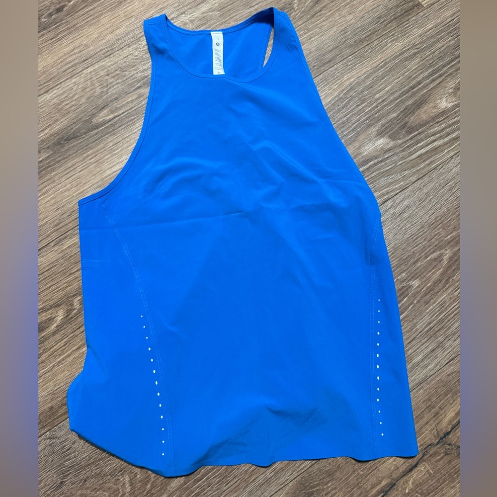 Lululemon Athletica Blue Sleeveless Tank Top